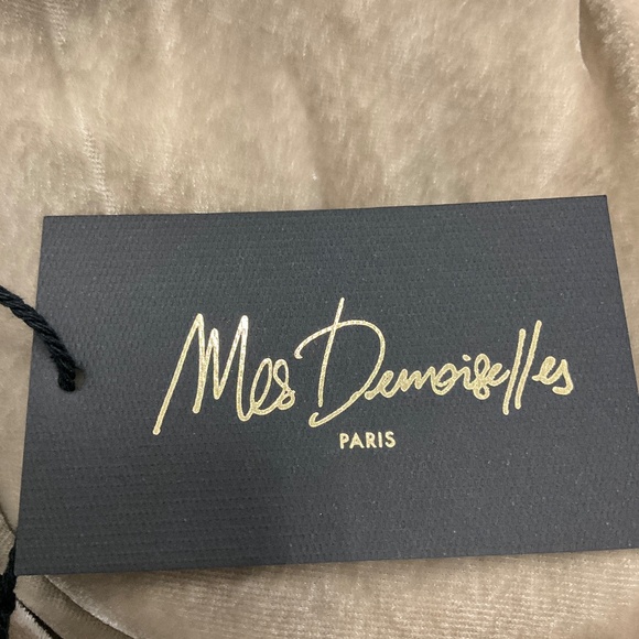 MES DEMOISELLES GREY VELVET TRAVIS DRESS - Picture 5 of 5